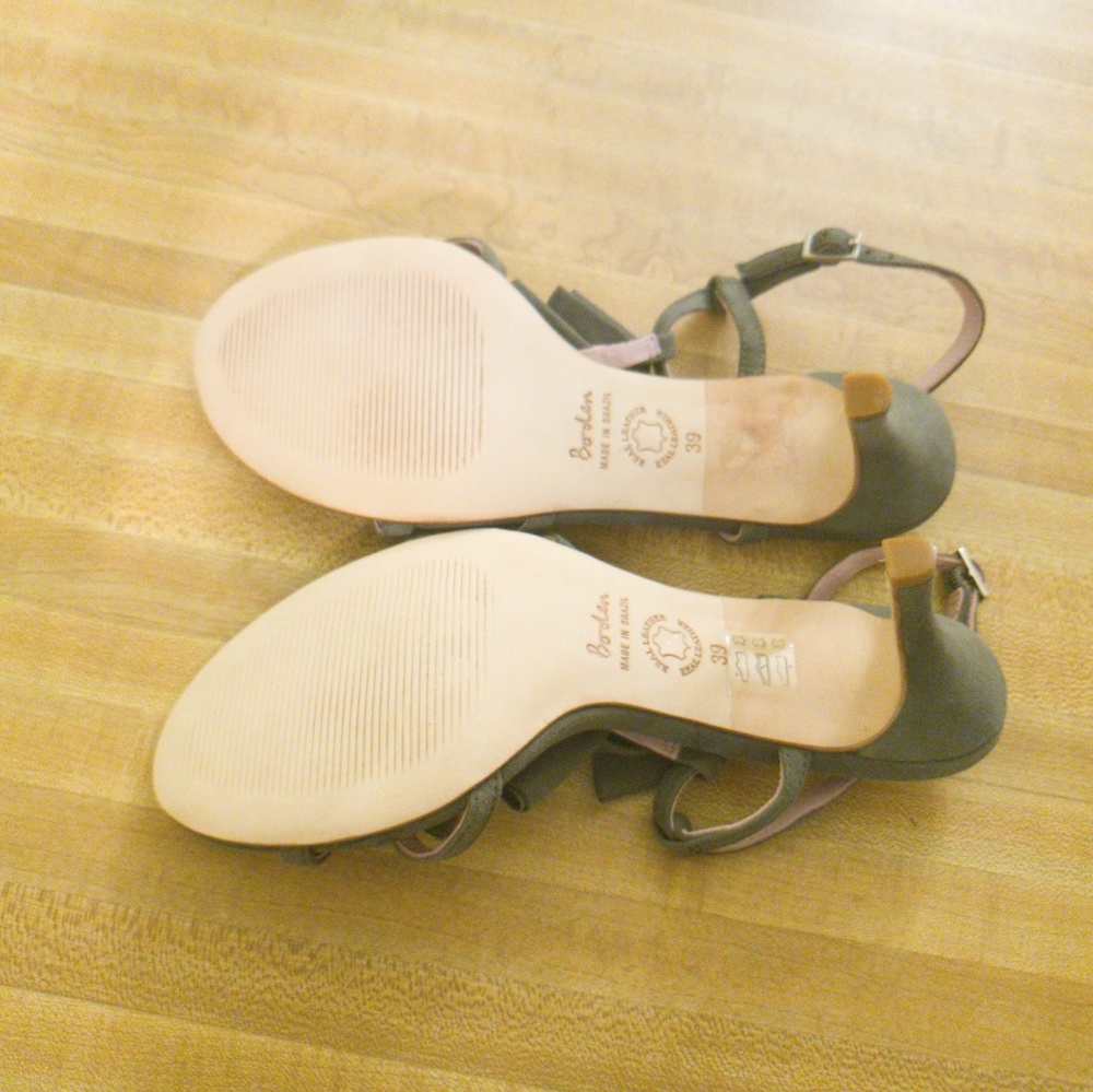 Boden, New, 9/39, Grey, Sandals w/ Heels, New - Picture 3 of 5